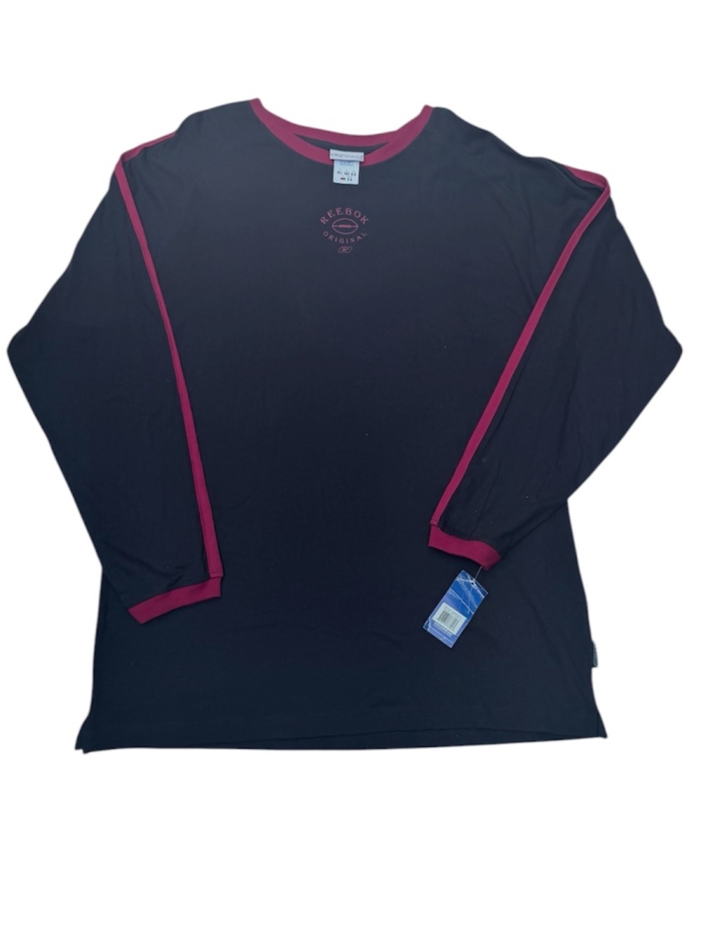 Vintage 90s *NWT* Reebok Mens Long Sleeve Shirt With Football Graphic Size XL